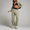 Pantalon de jogging oversize avec revers MP pour femmes - Sauge foncée