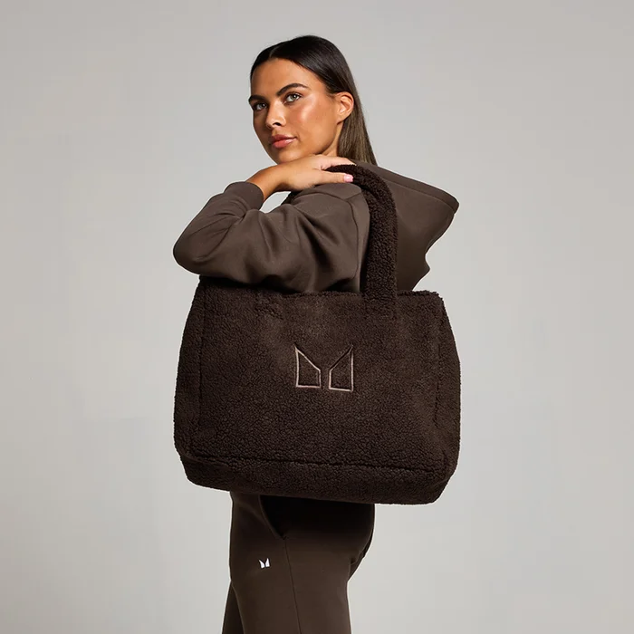 Sac fourre-tout rembourré en polaire - Chocolat