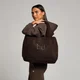 Sac fourre-tout rembourré en polaire - Chocolat