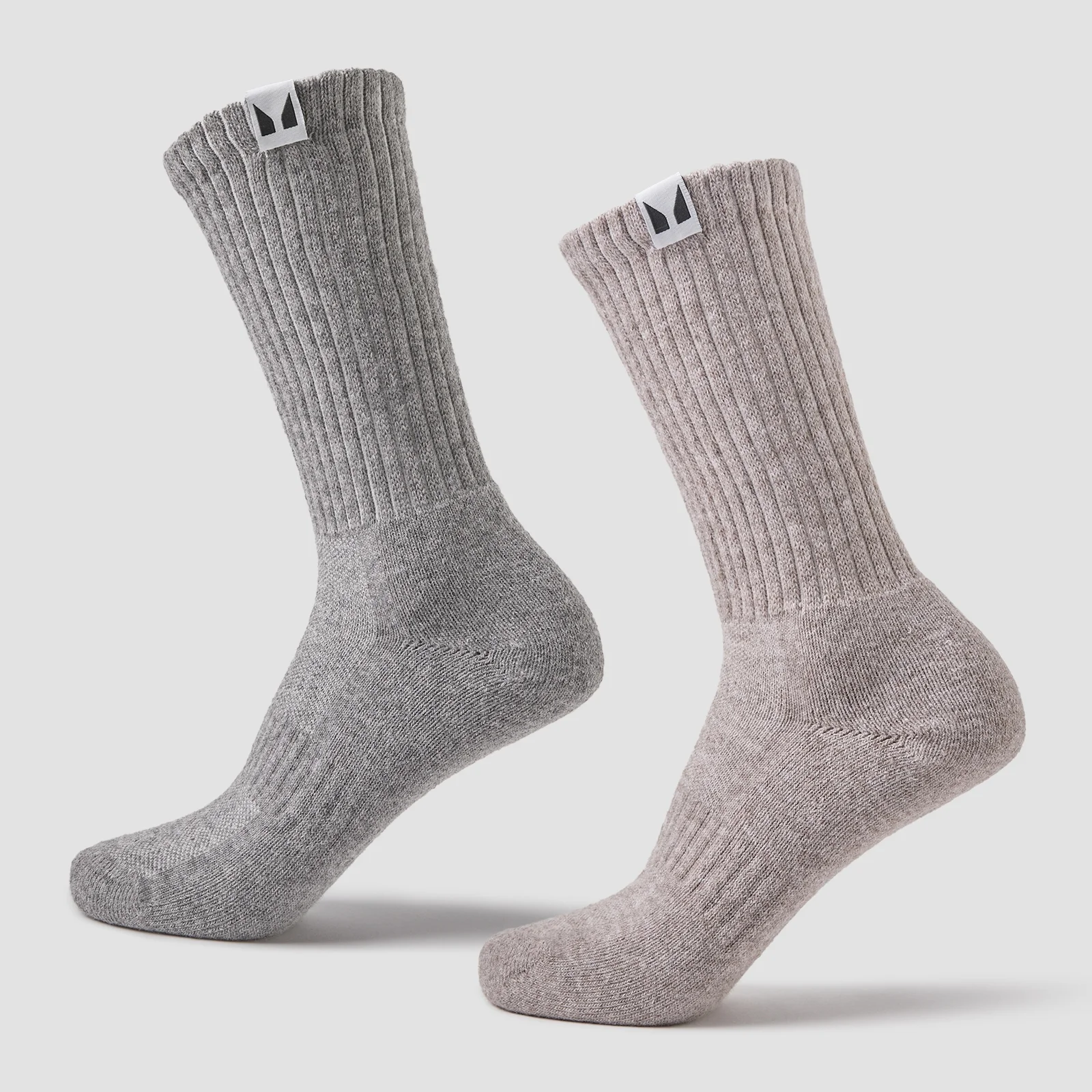 Chaussettes de randonnée MP (lot de 2 paires) - Marron/Gris chiné - UK 2-5 Image 1