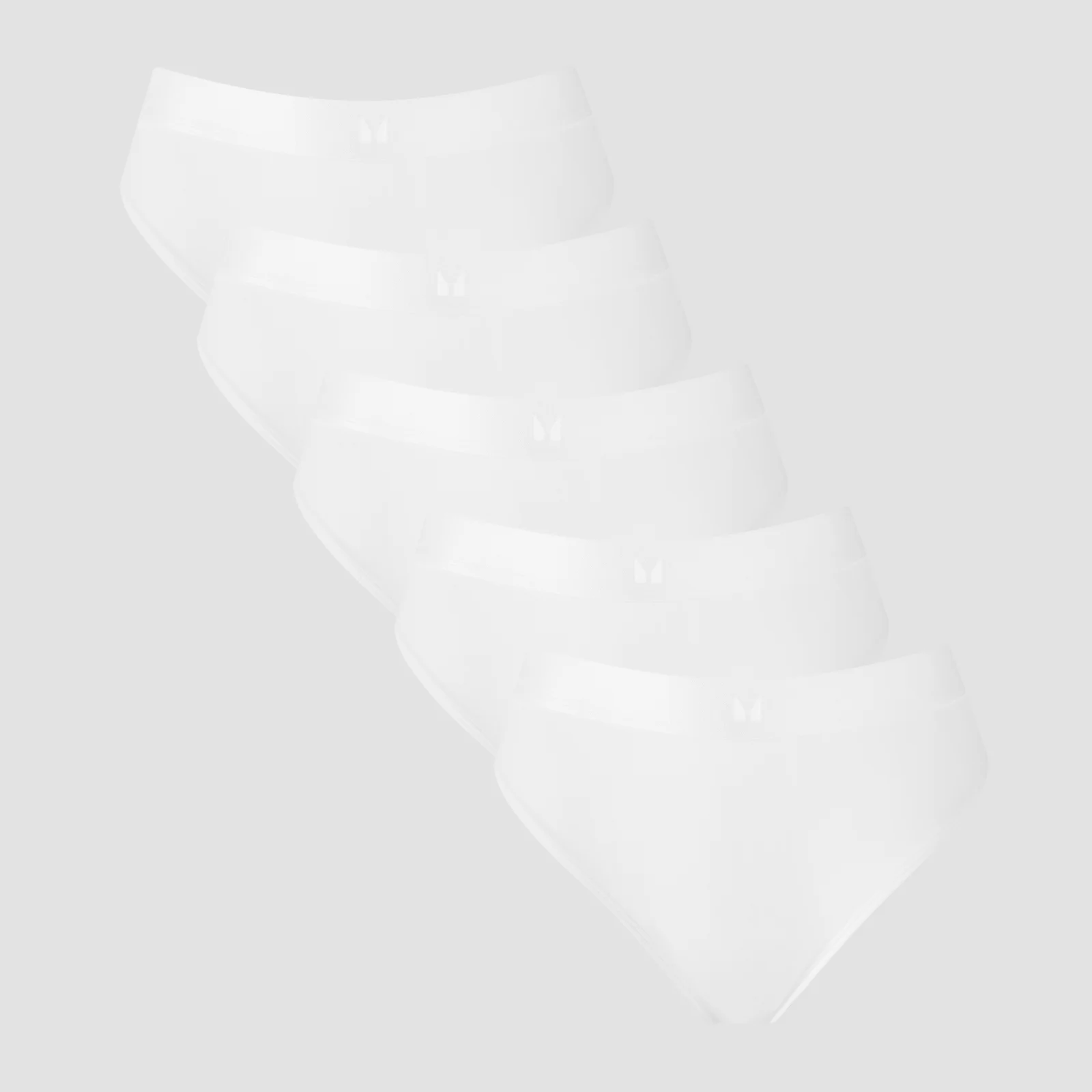 String taille mi-haute MP pour femmes (lot de 5) – Blanc - M Image 1