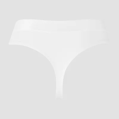 String taille mi-haute MP pour femmes (lot de 5) – Blanc - M Image 7