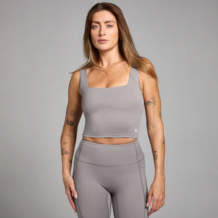 Débardeur à encolure carrée MP Active pour femmes – Gris froid