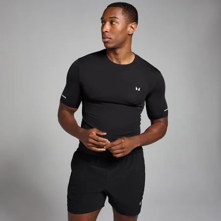 T-shirt imprimé sans coutures MP Active pour hommes – Noir