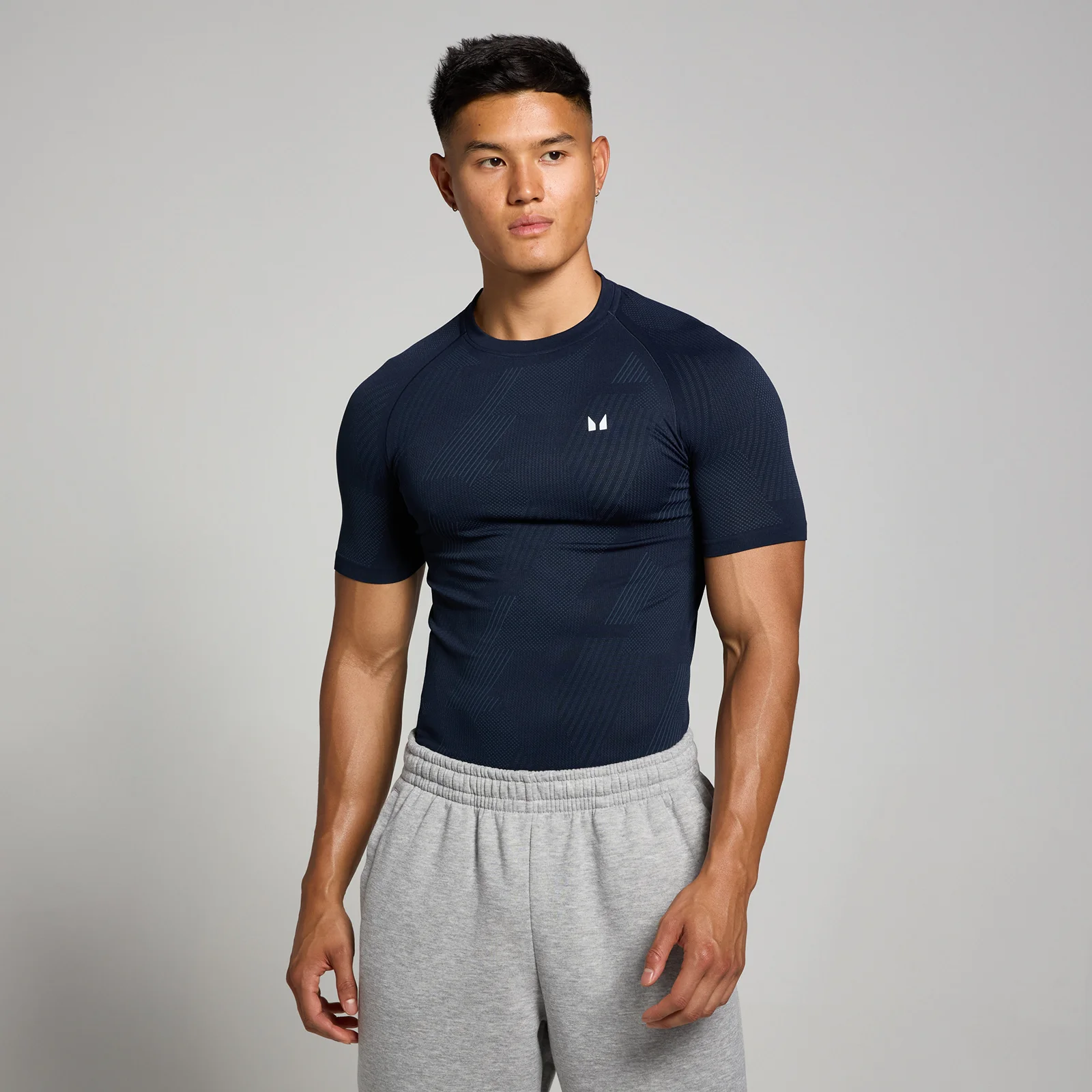 T-shirt sans coutures MP Tempo Pillar Graphic pour hommes – Bleu marine - XL Image 1