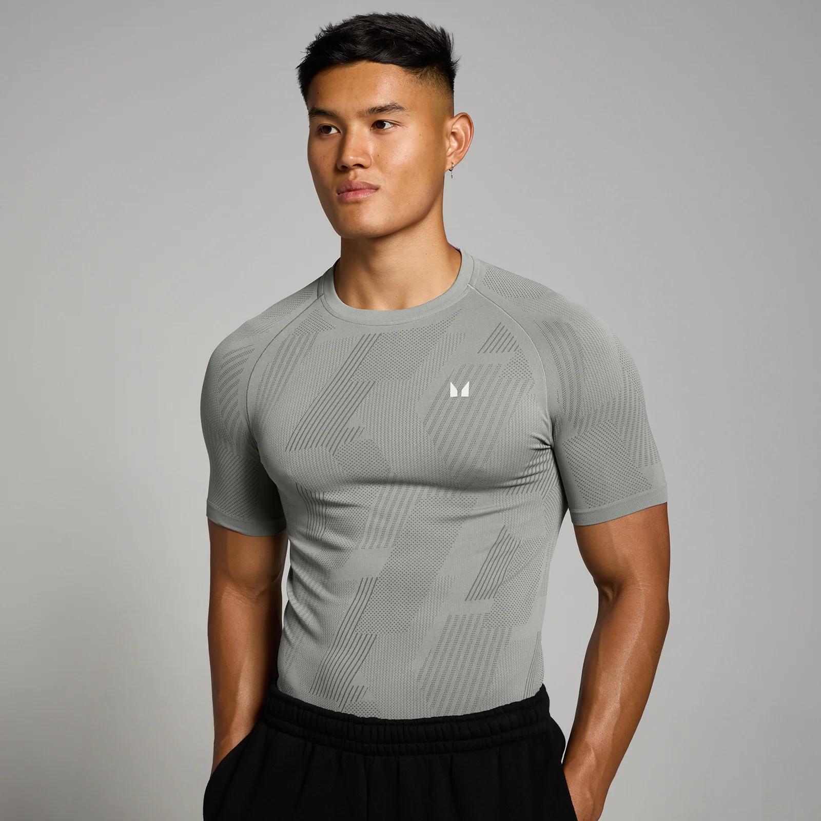 T-shirt sans coutures MP Tempo Pillar Graphic pour hommes – Orage - L Image 1