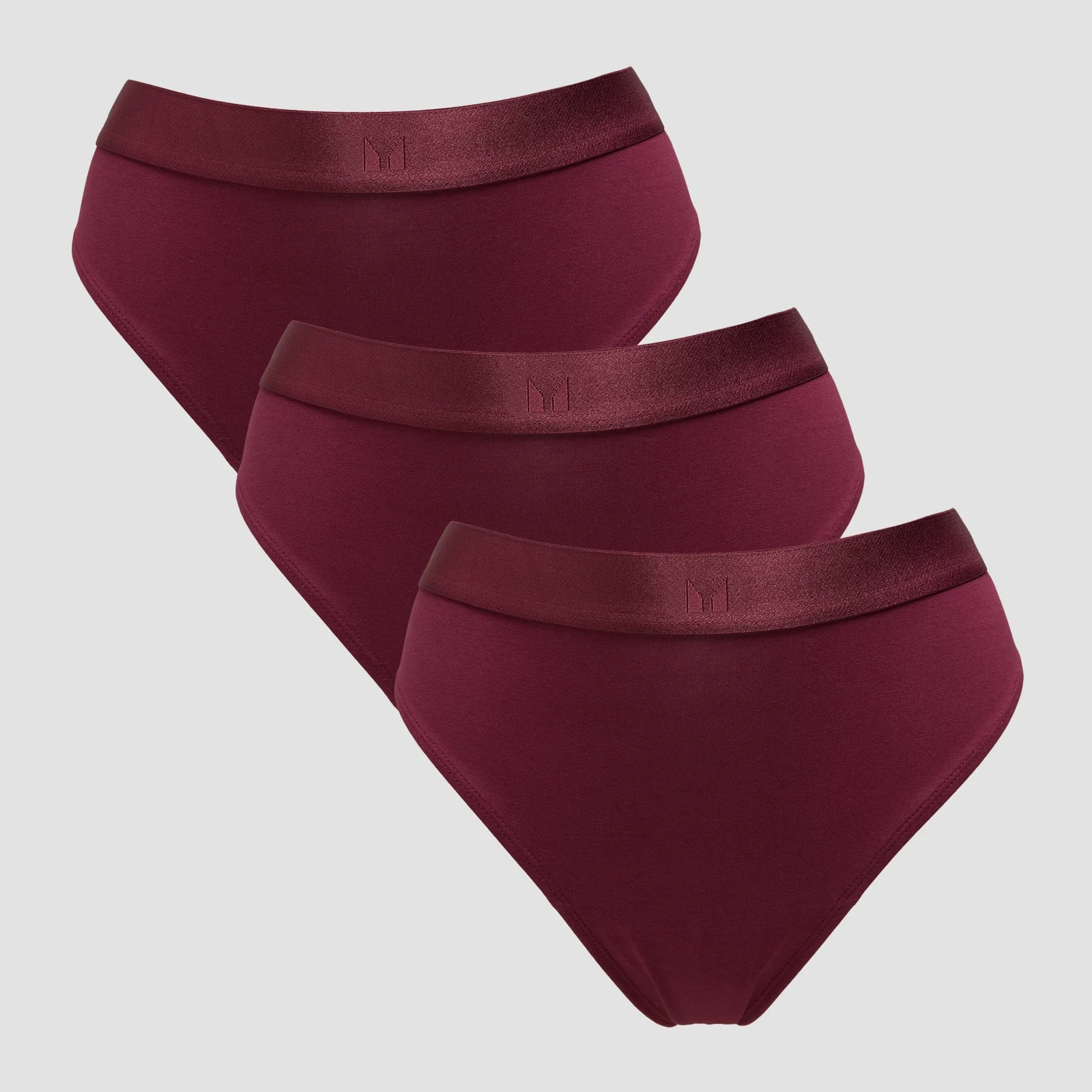 Culotte de style bikini taille mi-haute MP pour femmes (lot de 3) – Baie foncée - XS Image 1