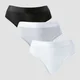 String taille mi-haute MP pour femmes (lot de 5) – Blanc/Noir/Gris chiné