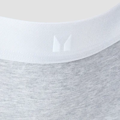 Culotte de style bikini taille mi-haute MP pour femmes (lot de 5) – Blanc/Noir/Gris chiné - XS Image 6