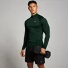 Haut sans coutures à fermeture éclair ¼ MP Tempo Pillar Graphic pour hommes – Émeraude foncé