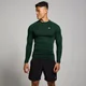 Haut à manches longues sans coutures MP Tempo Pillar Graphic pour hommes – Émeraude foncé