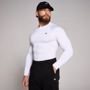 Première couche d’entraînement à manches longues MP pour hommes – Blanc - Size XS