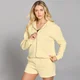 Sweat à capuche zippé MP Basics pour femmes – Citron
