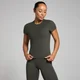 T-shirt moulant à manches courtes MP Tempo pour femmes – Gris nuit