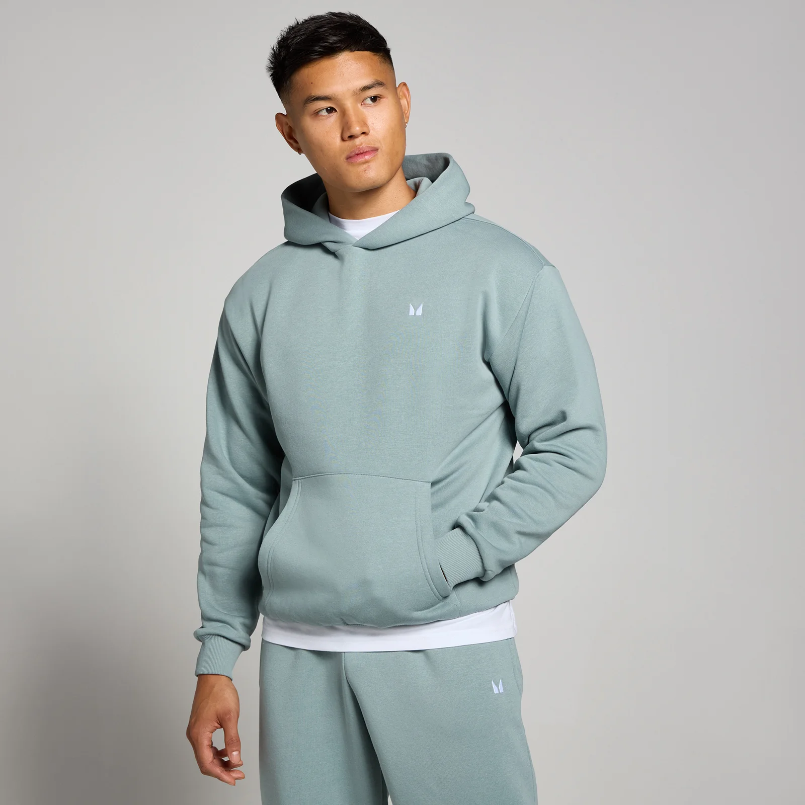 Sweat à capuche oversize MP Rest Day pour hommes – Gris plomb - XS Image 1