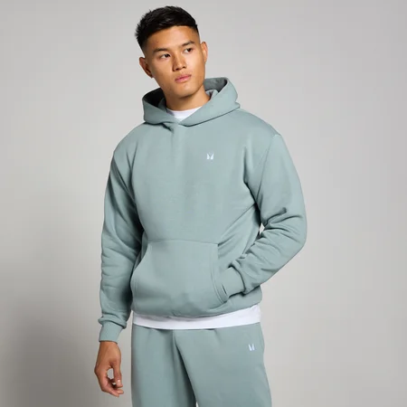 Sweat à capuche oversize MP Rest Day pour hommes – Gris plomb