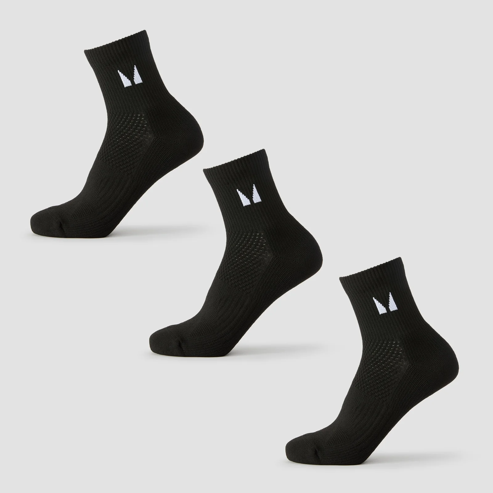 Socquettes de course MP (lot de 3 paires) – Noir - UK 9-11 Image 1