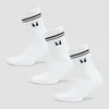 Chaussettes de pilates MP (lot de 3 paires) – Blanc