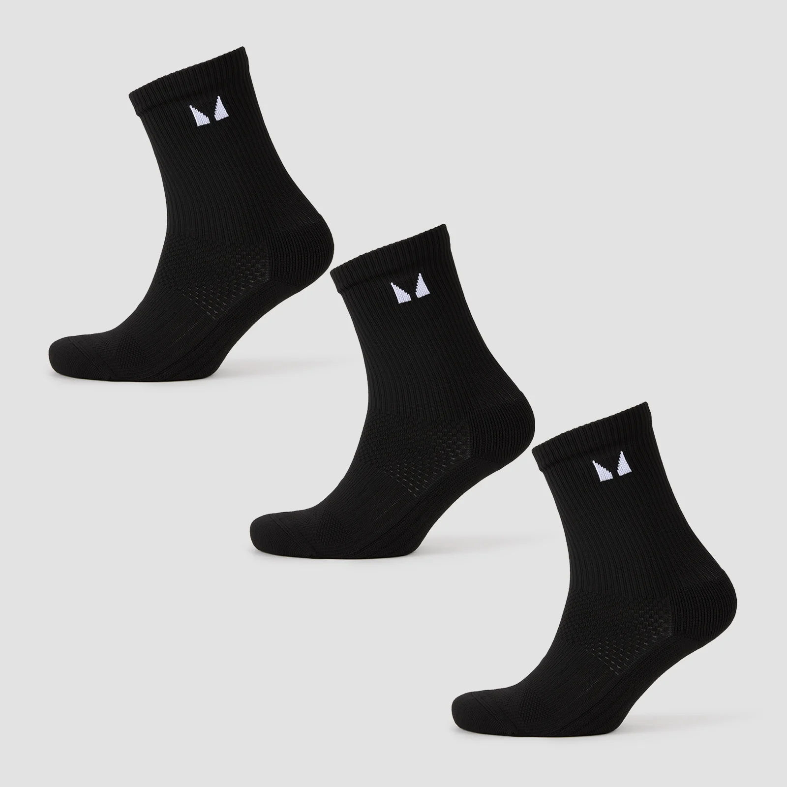 Chaussettes de course MP (lot de 3 paires) – Noir - UK 2-5 Image 1