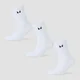 Chaussettes de course MP (lot de 3 paires) – Blanc