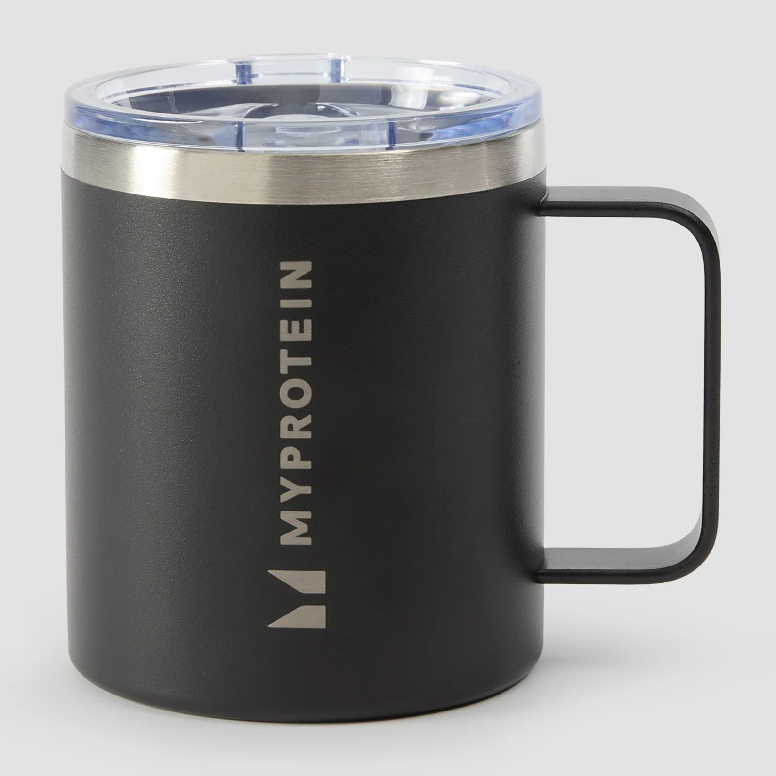 Tasse à café en acier inoxydable recyclé Myprotein 350 ml – Noir Image 1