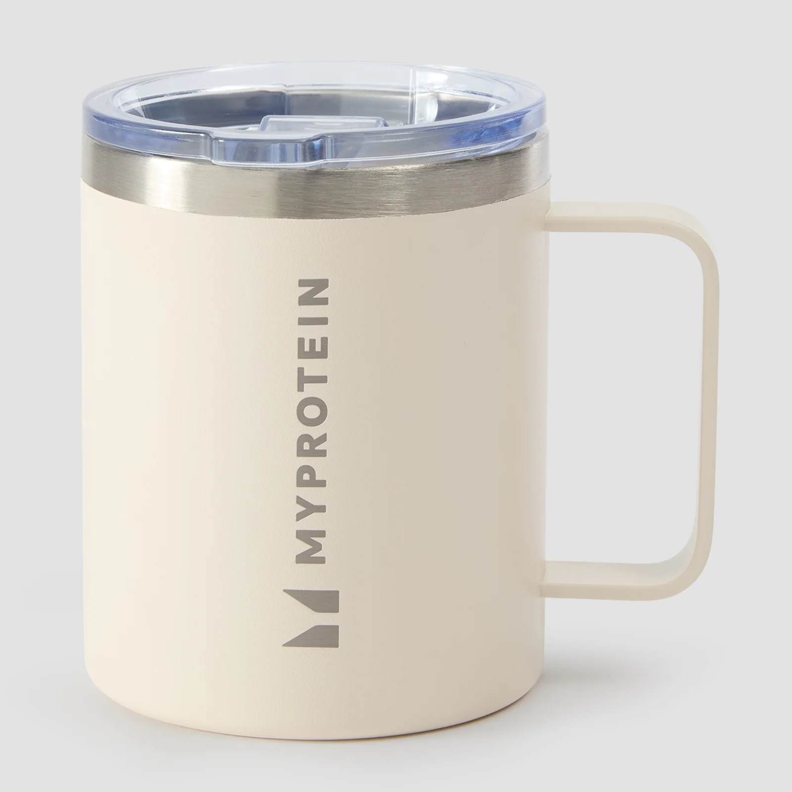 Tasse à café en acier inoxydable recyclé Myprotein 350 ml – Crème naturel Image 1