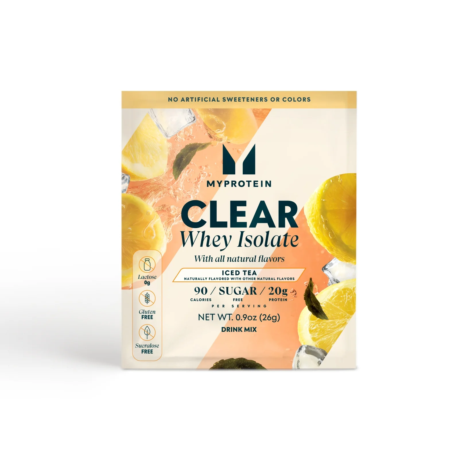 Myprotein Clear Whey Isolate (Natural), Sample (USA) - 1portions - Iced Tea Image 1