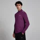 Haut texturé fermeture éclair ¼ MP Active pour hommes - Prune