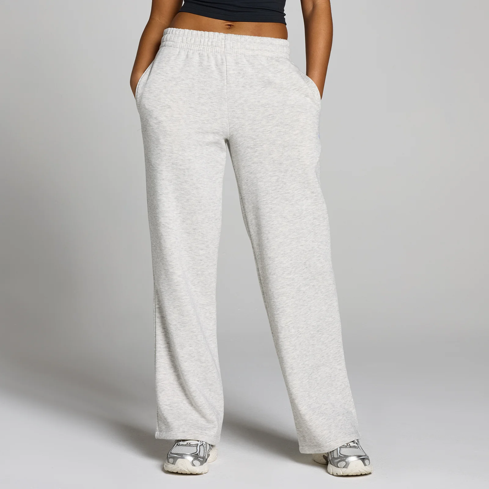 Jogging jambe droite Basics MP femme - Gris chiné clair - XS Image 1