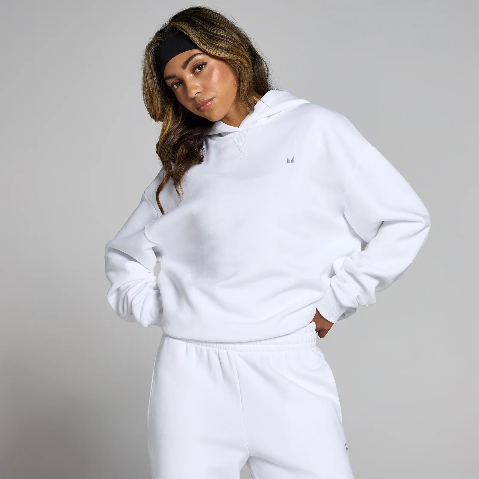 Sweat à capuche oversize MP Basics pour femmes – Blanc - XS Image 1