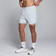 Short d’entraînement 2-en-1 avec entrejambe de 13 cm MP pour homme – Bleu pâle