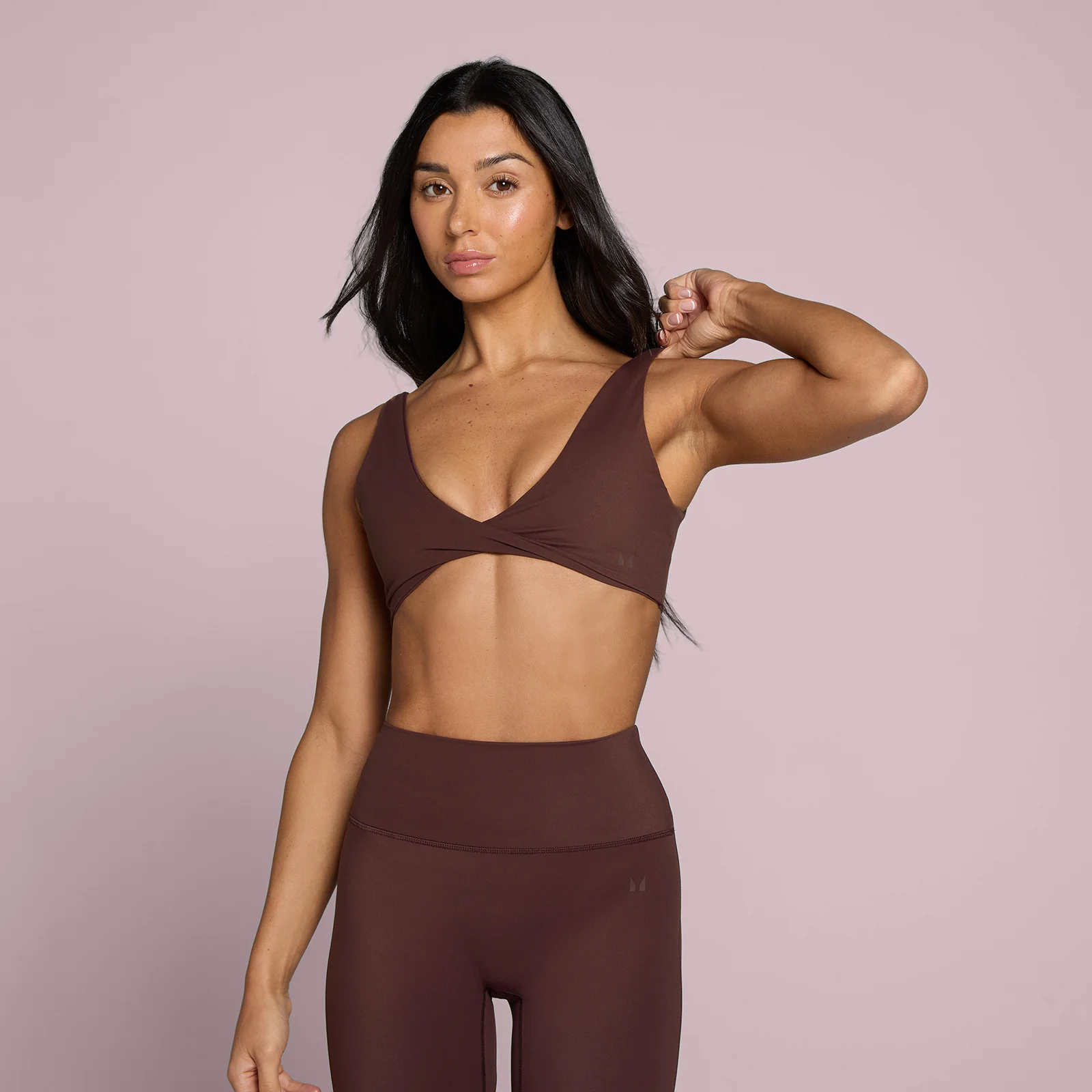 Brassière de sport MP Tempo nœud frontal femme - Fudge - XXL Image 1