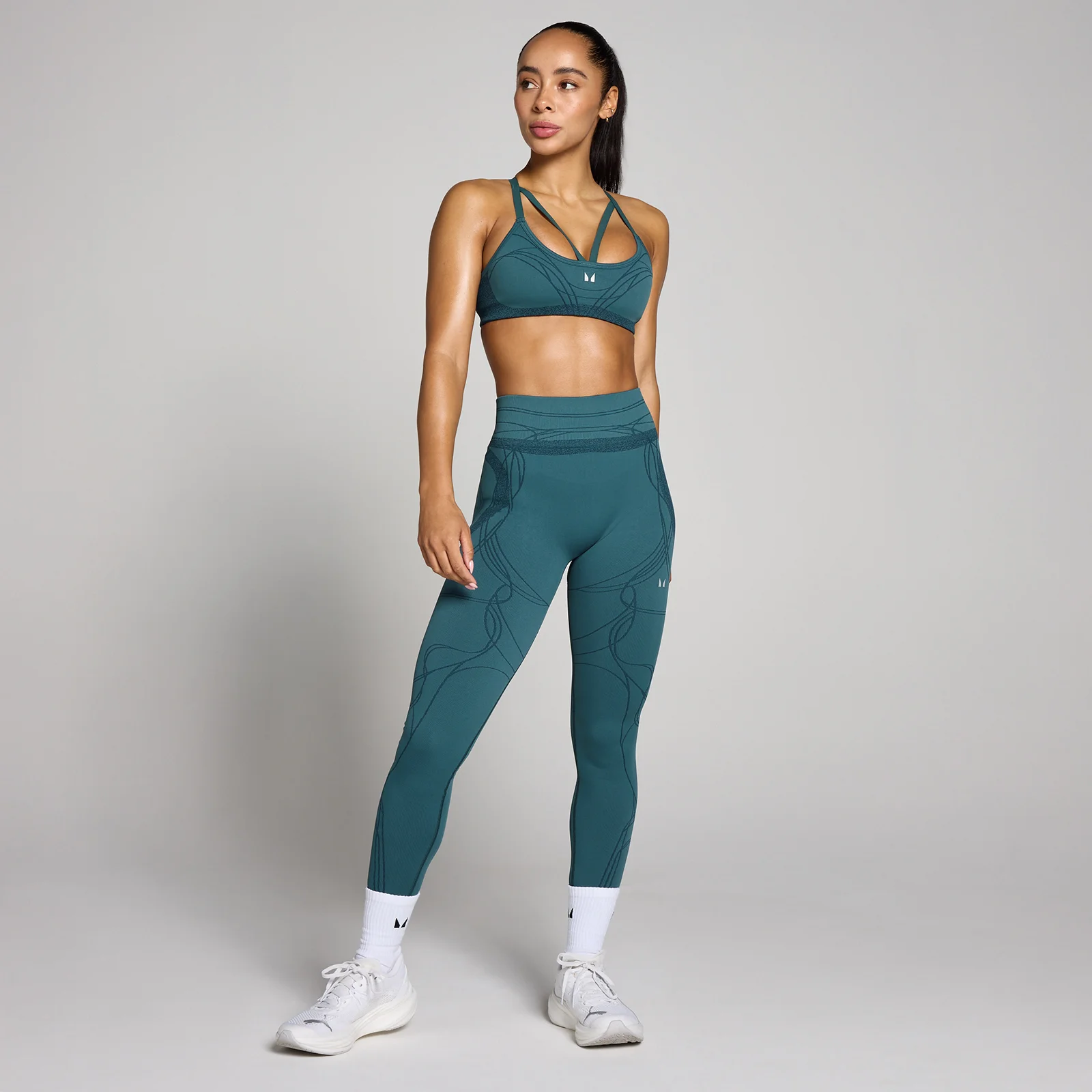 Legging sans coutures Hybrid MP femme - Bleu sarcelle intense - XS Image 1