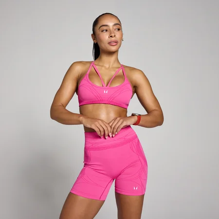 Brassière de sport à bretelles Hybrid MP femme - Rose bonbon
