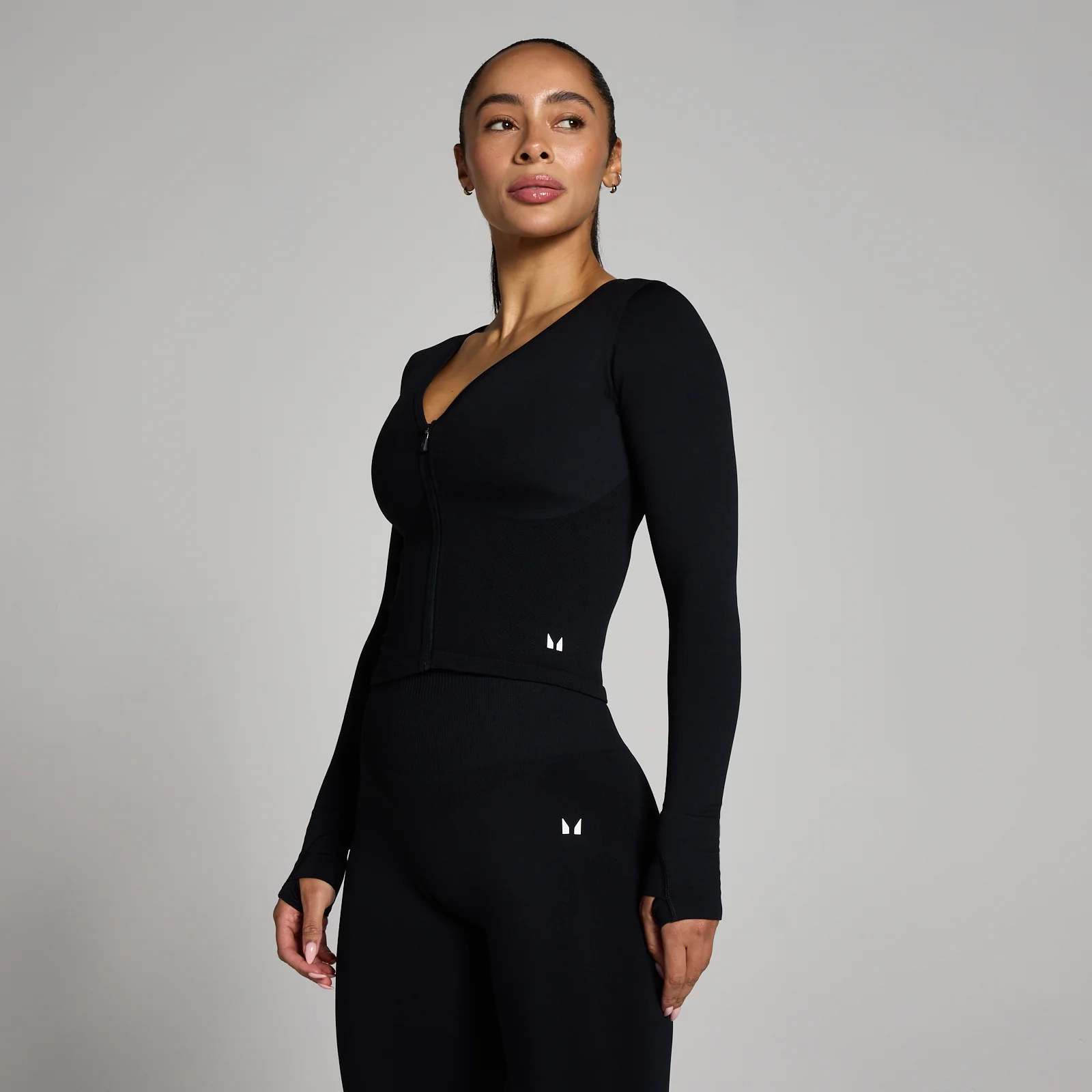 Veste courte sans coutures Tempo MP femme - Noir - L Image 1