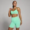 Brassière de sport Tempo sans coutures froncée devant MP femme - Vert menthe