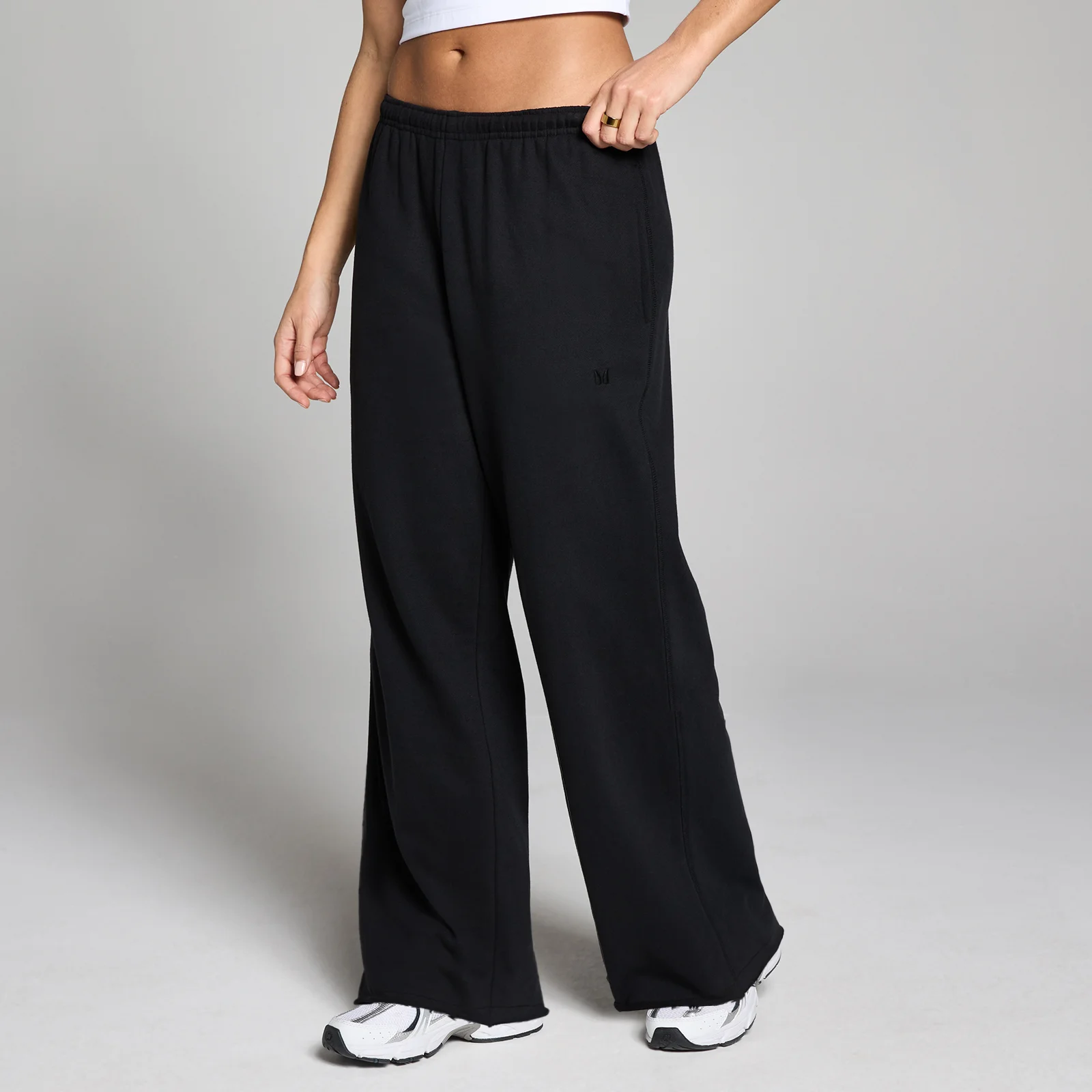 Jogging jambe droite Lifestyle MP femme - Noir délavé - S Image 1