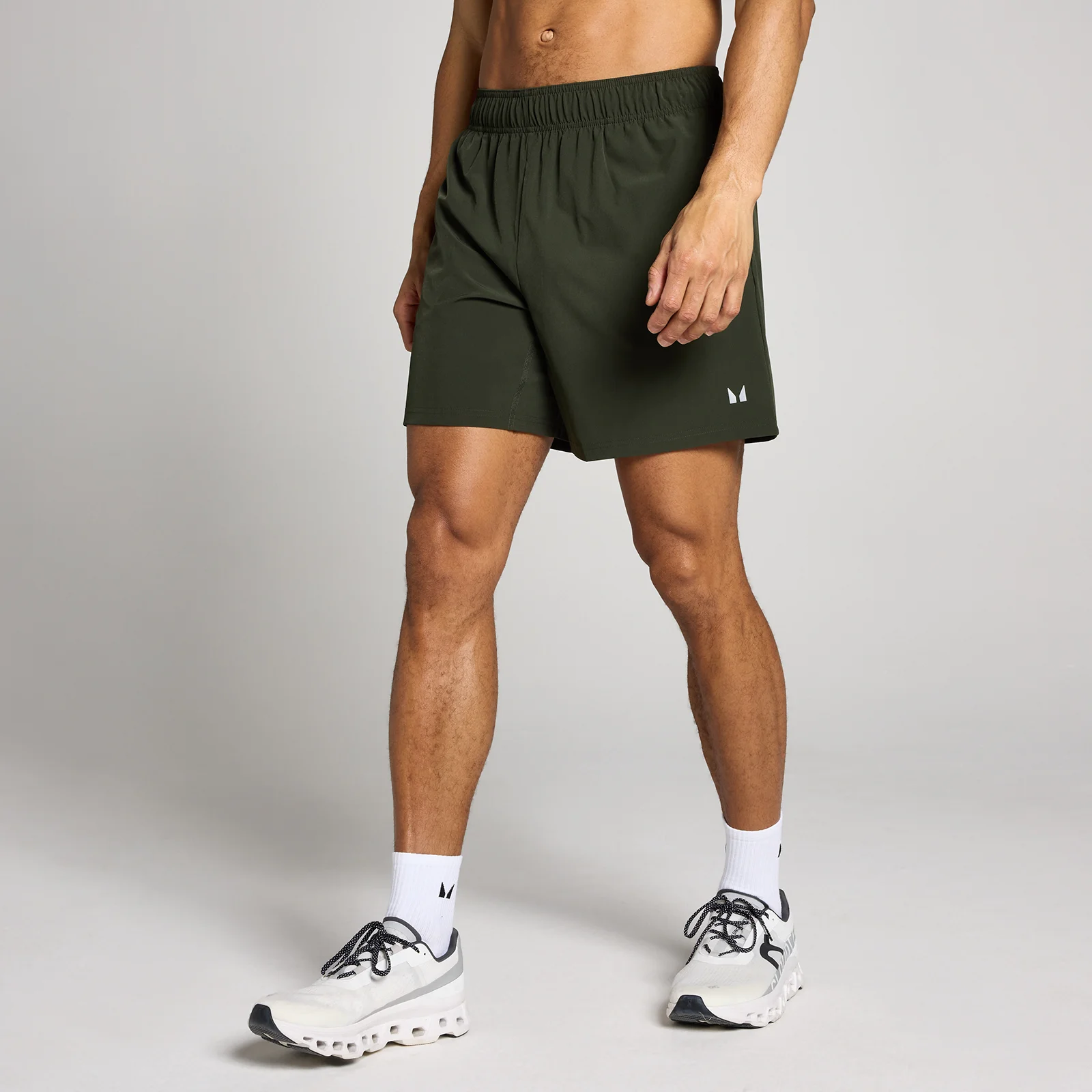 Short tissé d'entraînement MP 7" homme - Vert forêt - XS Image 1