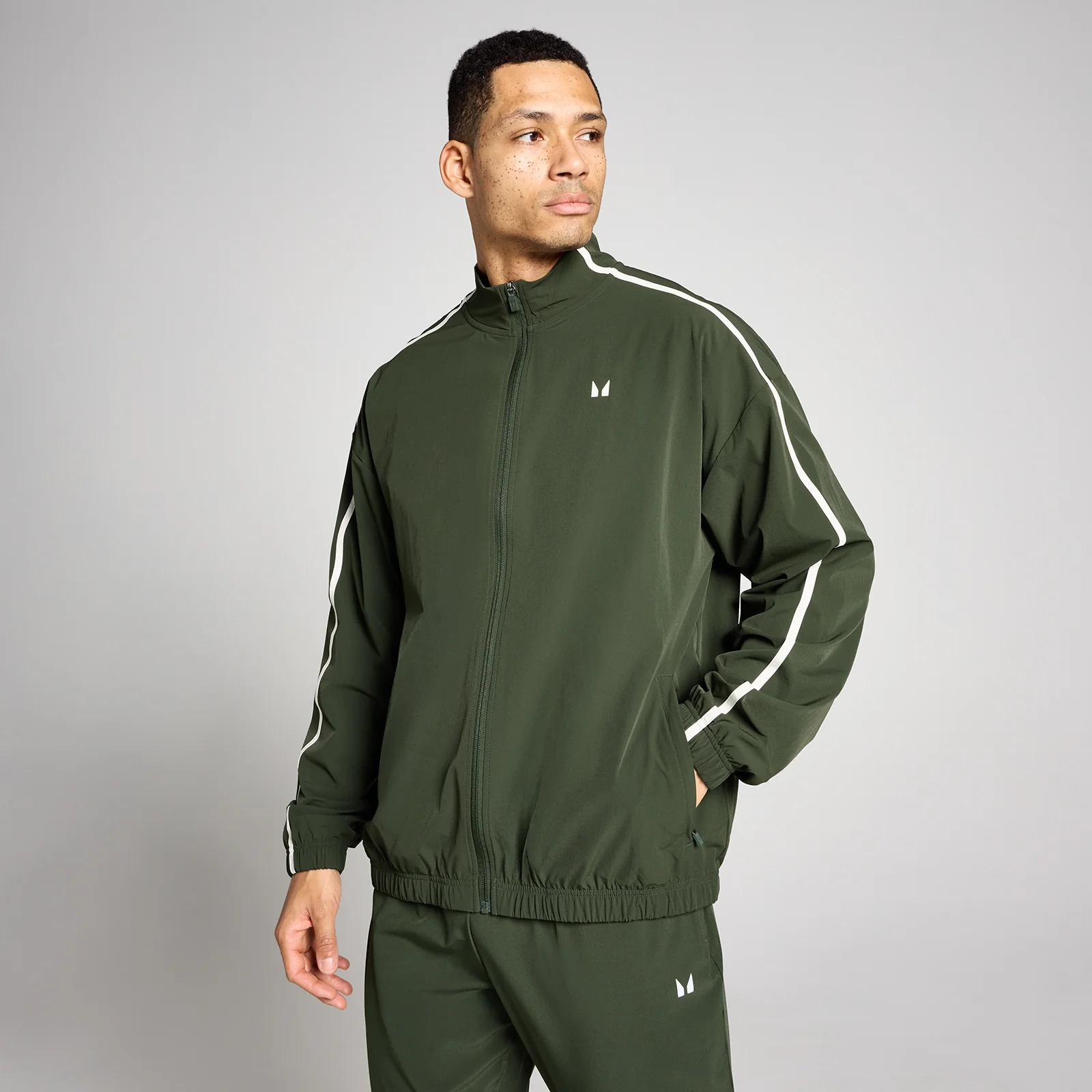 Veste tissée Panel Tempo MP homme - Vert forêt - XS Image 1