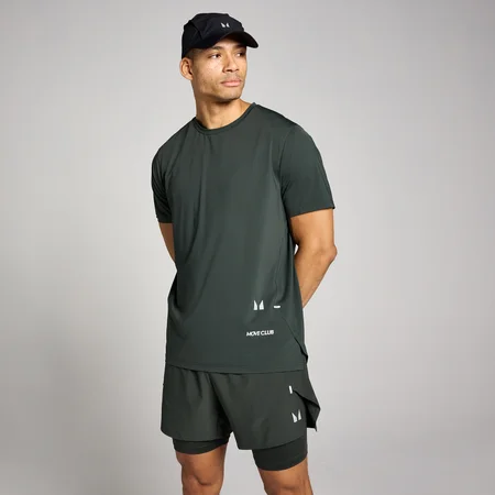T-shirt mesh Hybrid MP homme - Noir délavé