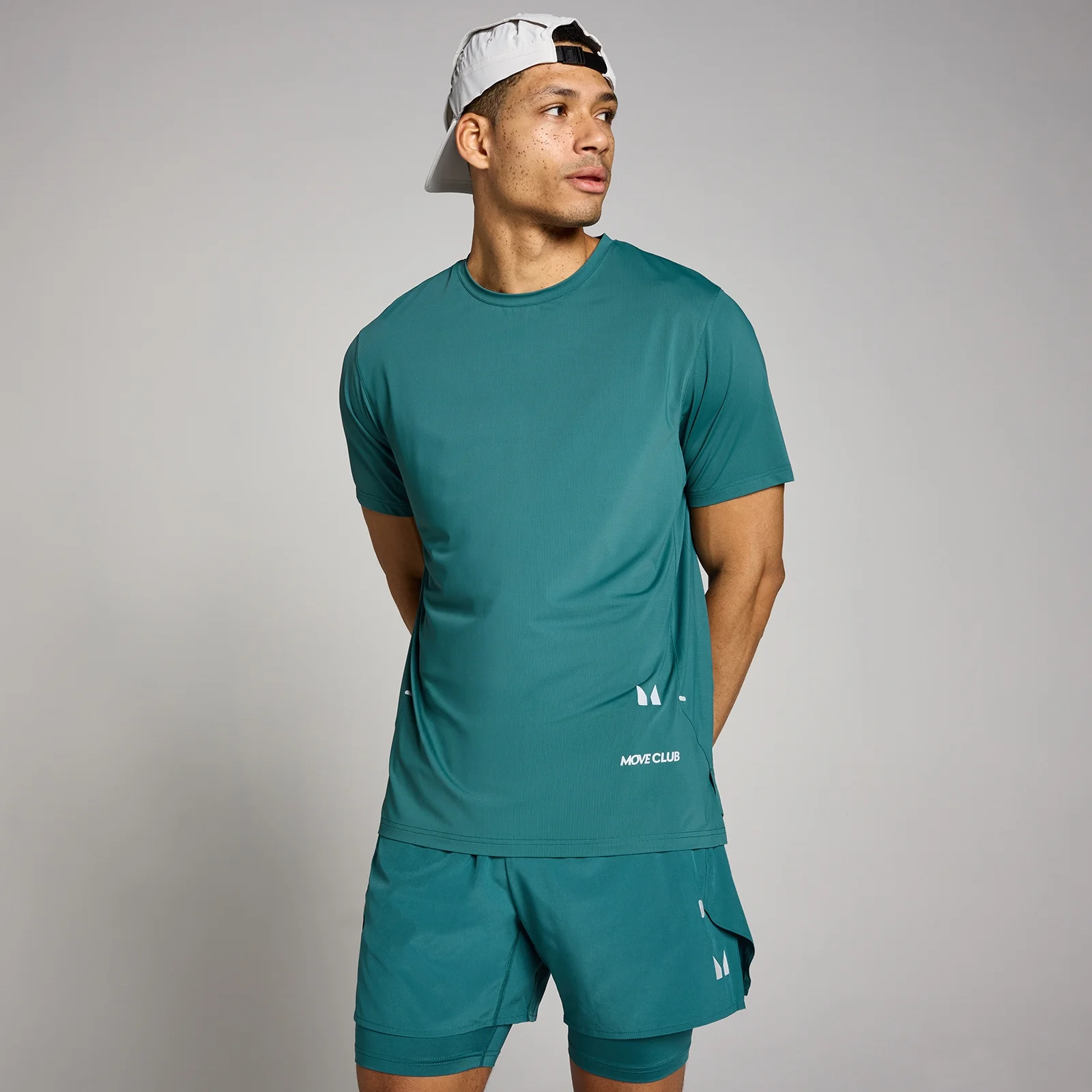T-shirt mesh Hybrid MP homme - Bleu sarcelle intense - S Image 1