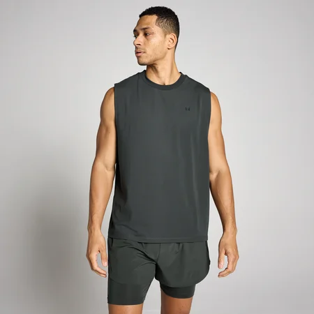 Débardeur oversize coton modal MP homme - Noir délavé