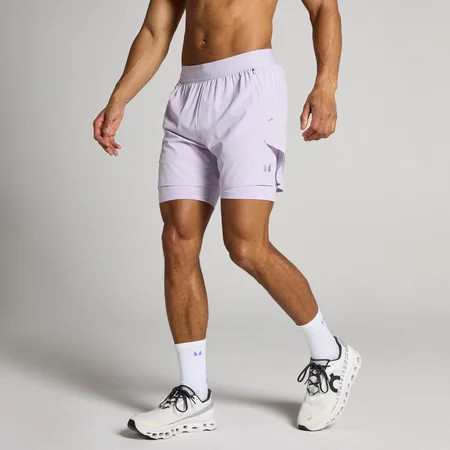 Short 2-en-1 Hybrid Lightweight 5" MP homme - Violet poussiéreux