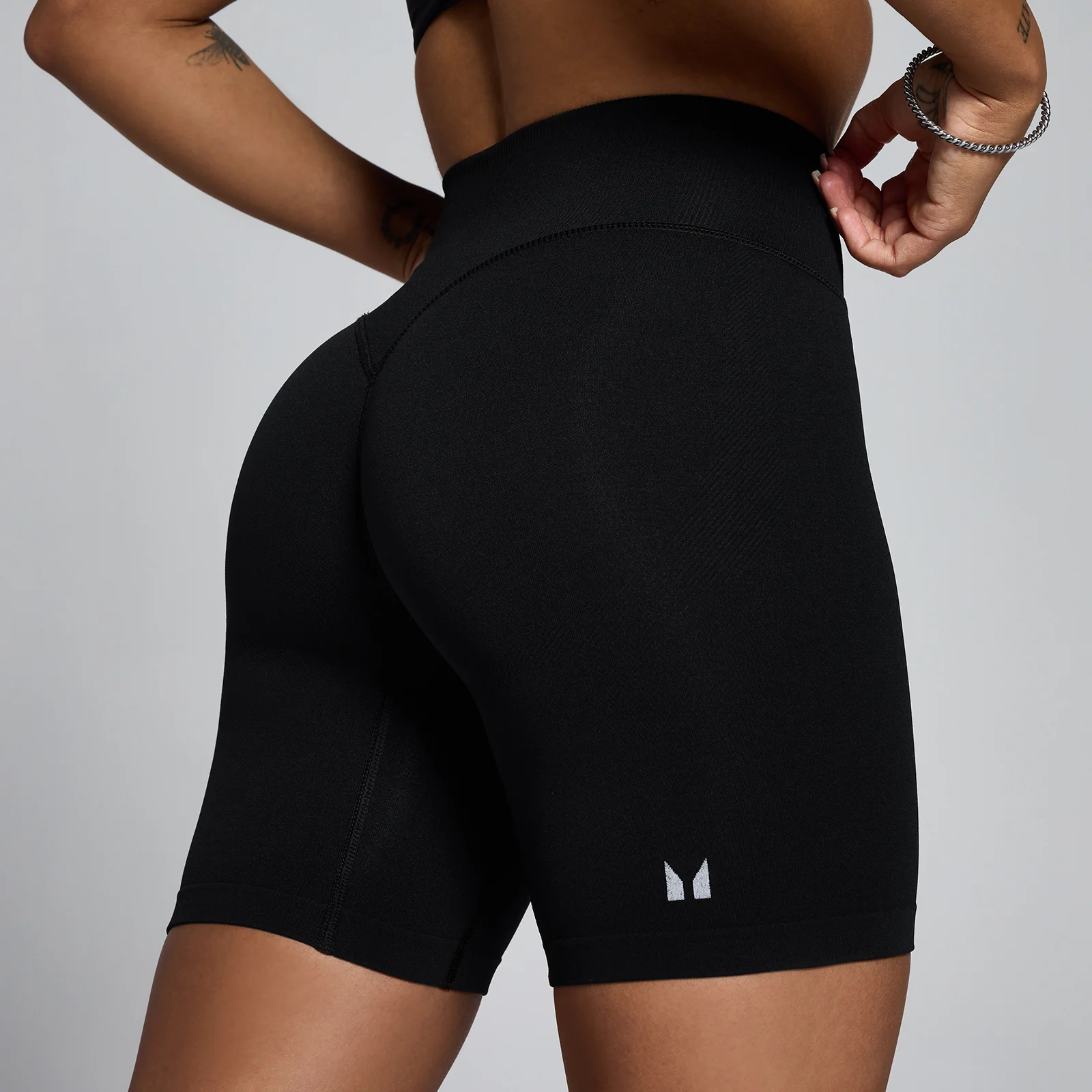 Short sans coutures taille moyenne Tempo MP femme - Noir - M Image 1