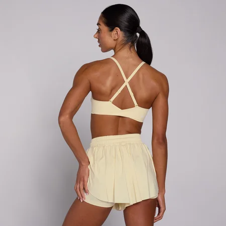 Brassière de sport Tempo Twist Back MP femme - Butter