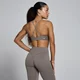 Brassière de sport MP Tempo dos torsadé femme - Gris cendré