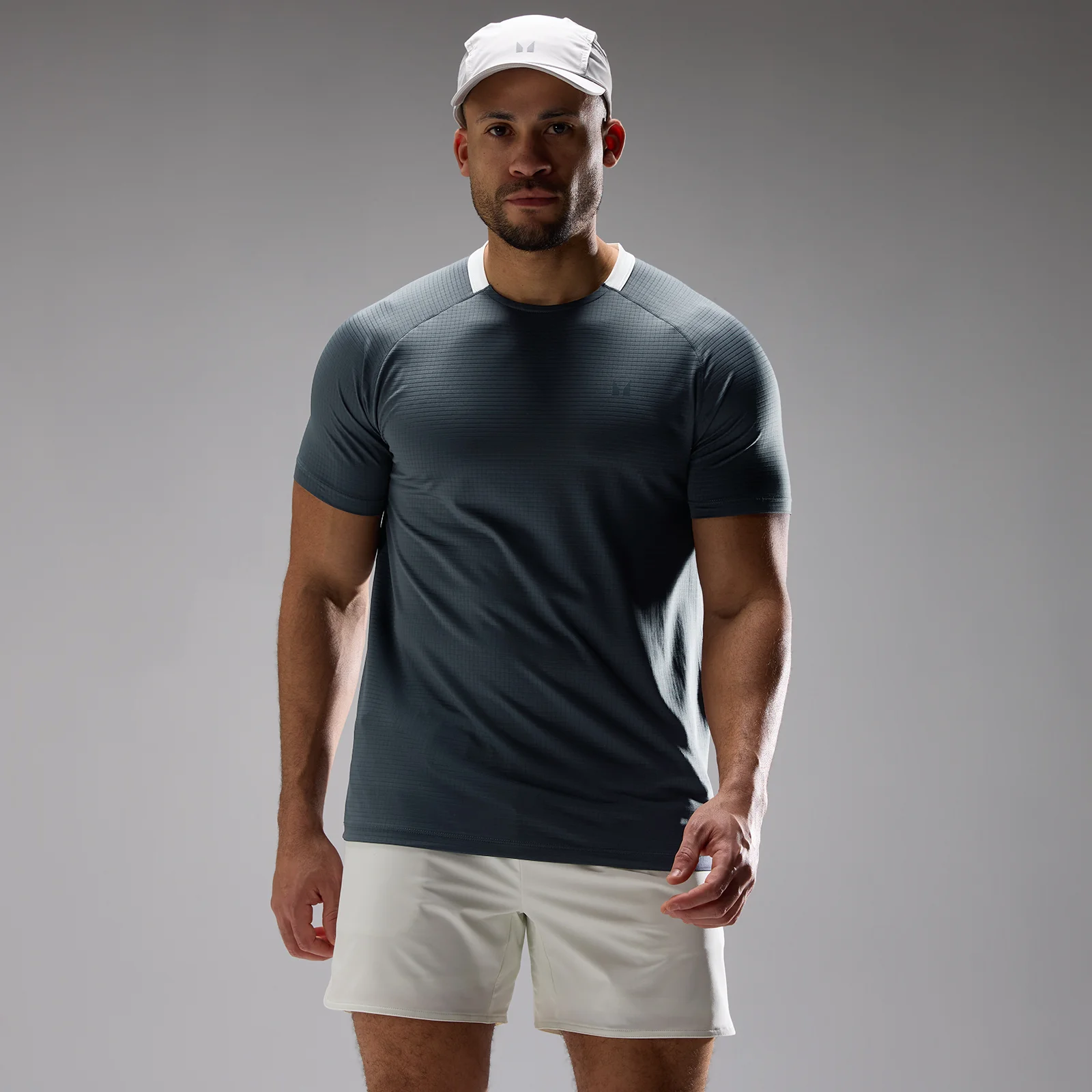 T-shirt à texture gaufrée MP Training Ultra homme - Gris ancre - XS Image 1