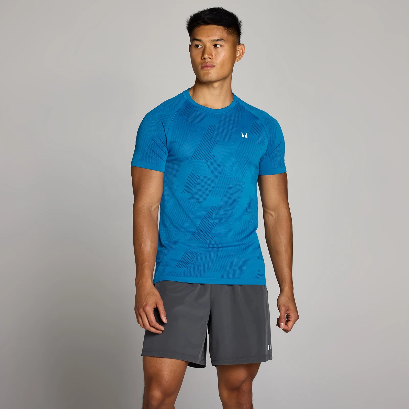 T-shirt sans couture MP Tempo Pillar Graphic homme - Bleu track - S Image 1