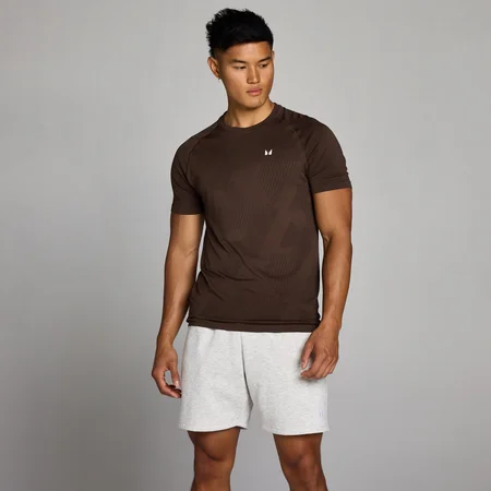 T-shirt sans couture MP Tempo Pillar Graphic homme - Cacao