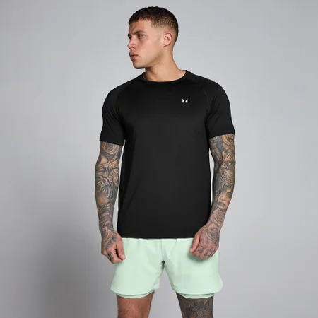 T-shirt training MP homme - Noir/Citron vert clair